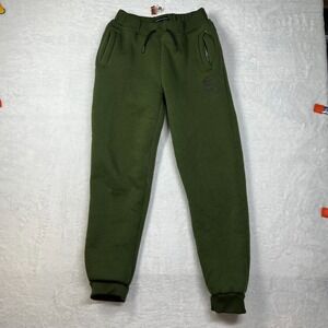 Brooklyn Laundry Jogger Pants Boys L(14-16) Green Fleece Lined Gym Athleisure